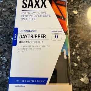 Mens brand new in box two pair Saxx boxer briefs